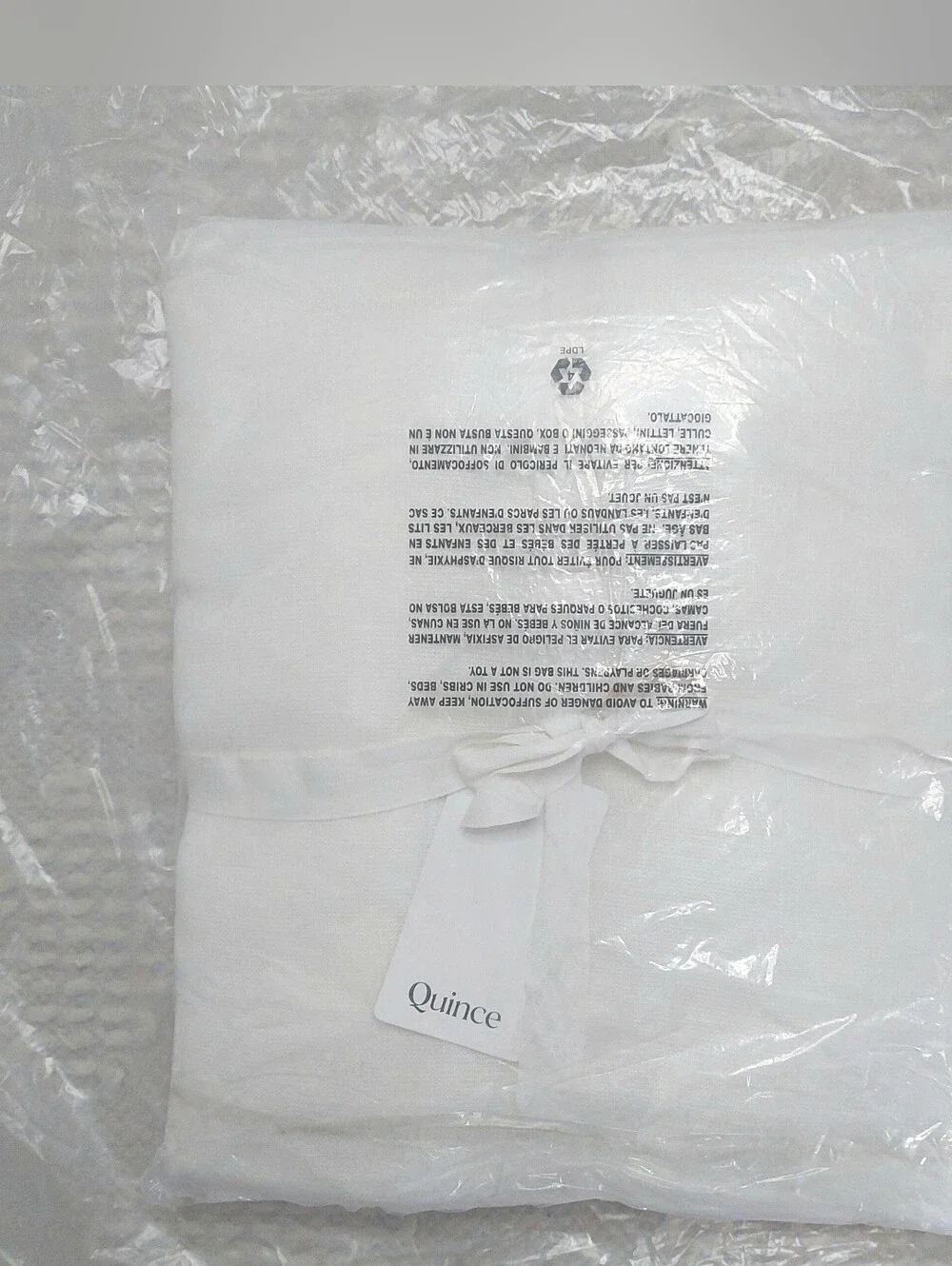 NWT! Quince 100% Linen White Sheer Curtains, 48